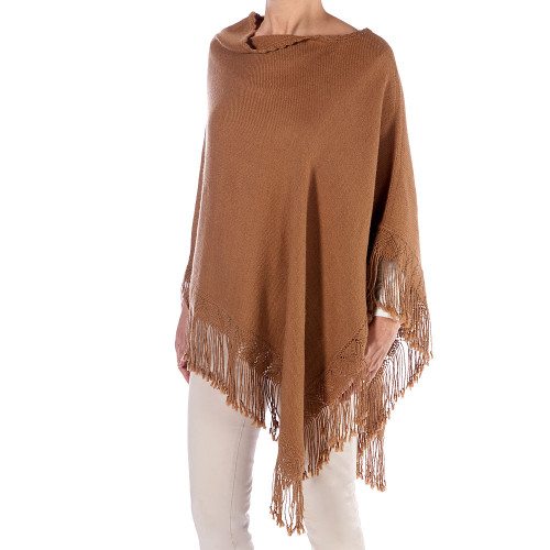 Poncho Light Camel