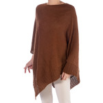 Poncho Dark Camel