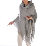 Poncho Light Grey